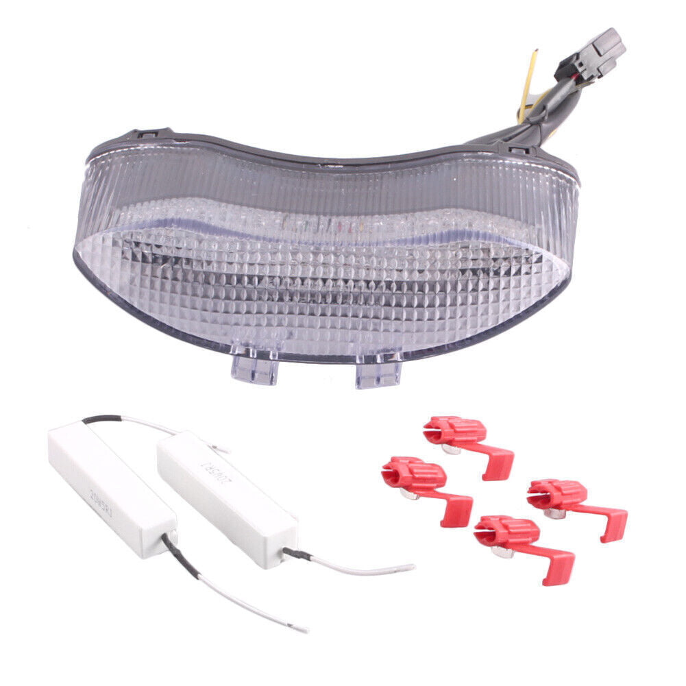 Clear LED Tail Light Integrated Turn Signals Lamp for Daytona 675 Triple 2005-10