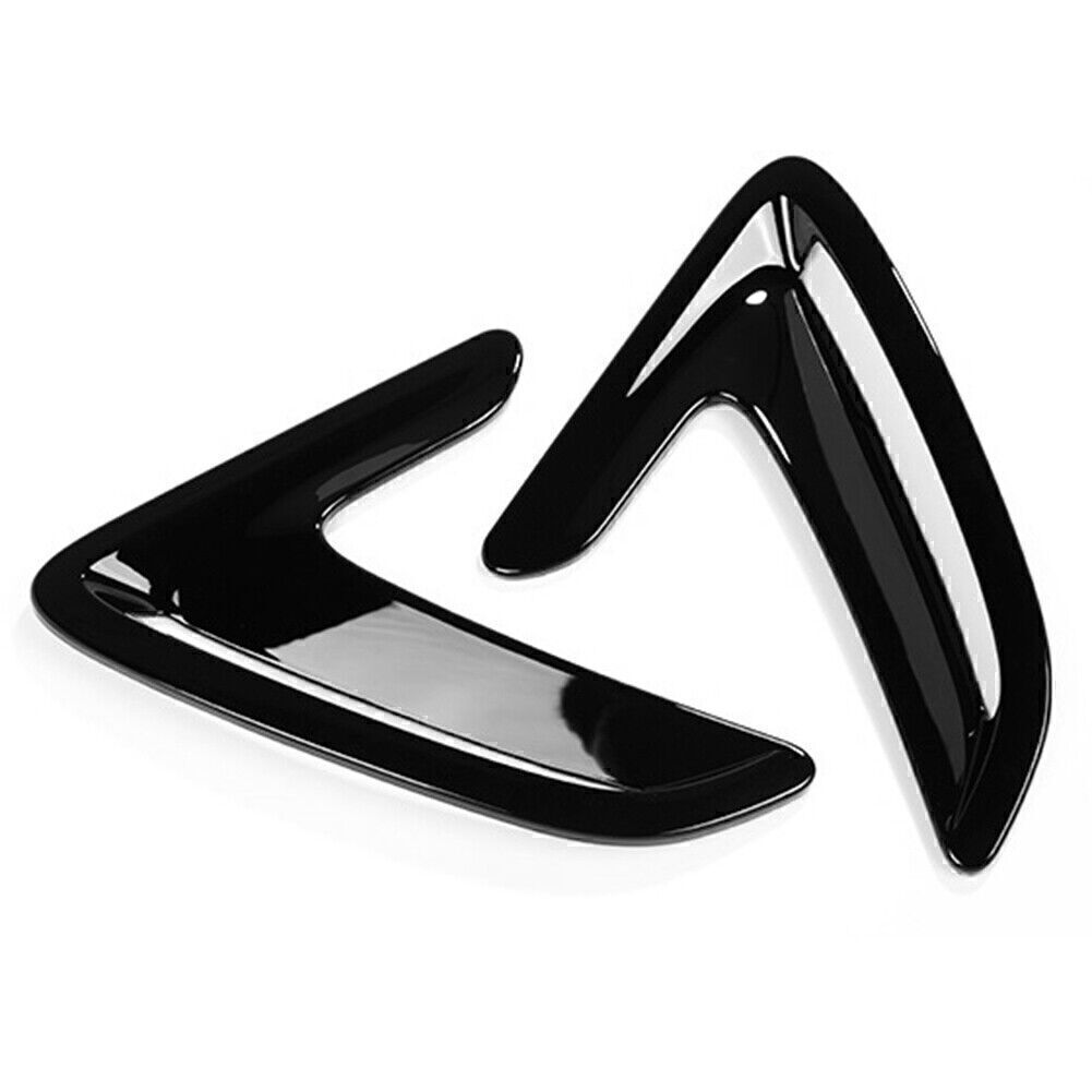 Black Side Body Marker Fender Air Wing Vent Trim for BMW 3 Series GT 2013-2017