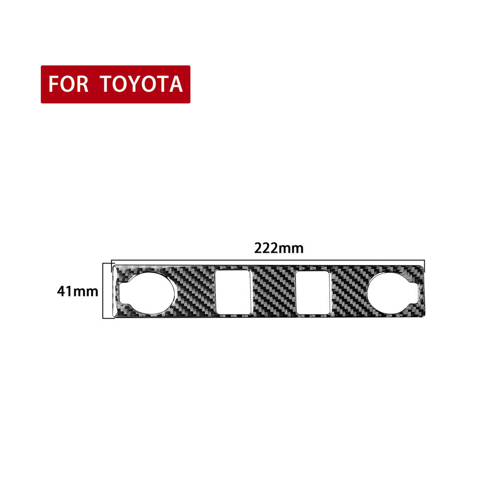 Carbon Fiber Cigar Lighter Switch Cover Trim Sticker for Toyota Tundra 2014-2018