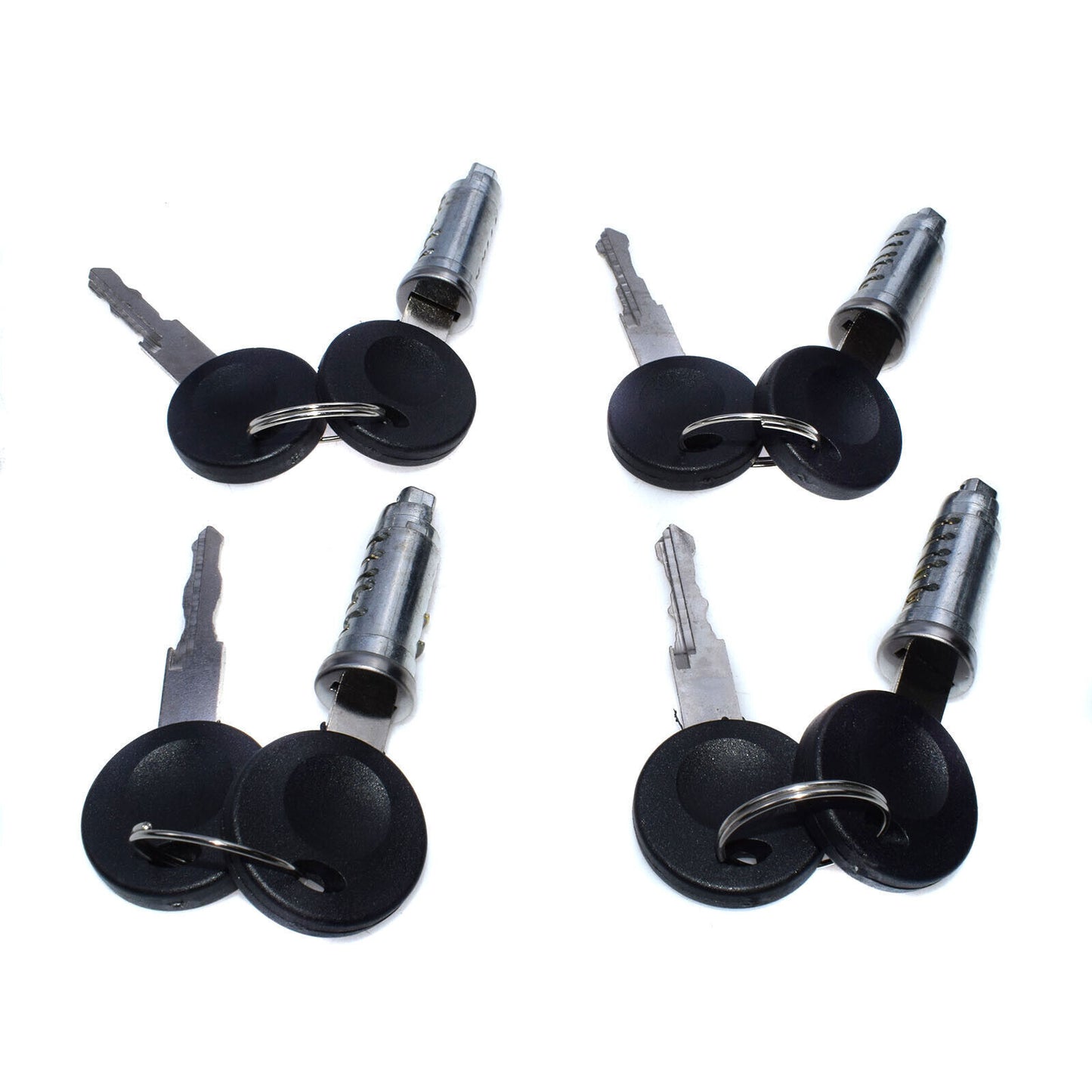 for VW EuroVan TRANSPORTER MK4 T4 4Pcs Door Lock Cylinder Barrel Key 701837205