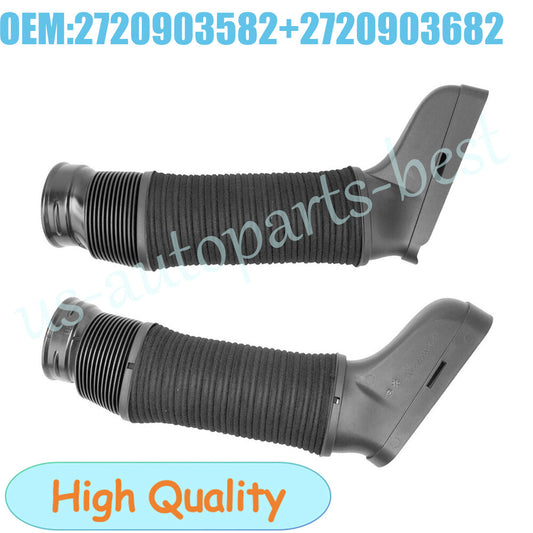 Piar for Mercedes W204 C300 C350 2008-2012 Left+Right Side Air Intake Duct Hose