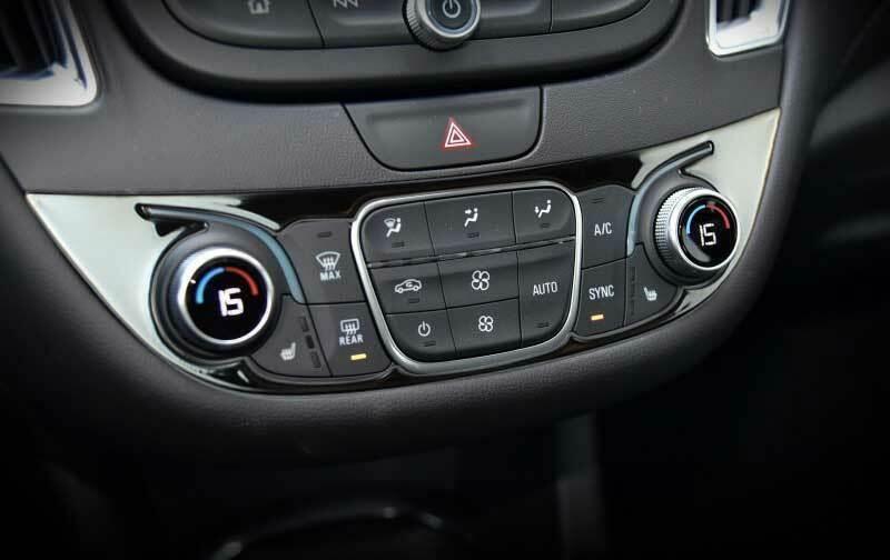 for Chevrolet Malibu 2016-2021 Chrome Steel Console AC Button Control Frame Trim