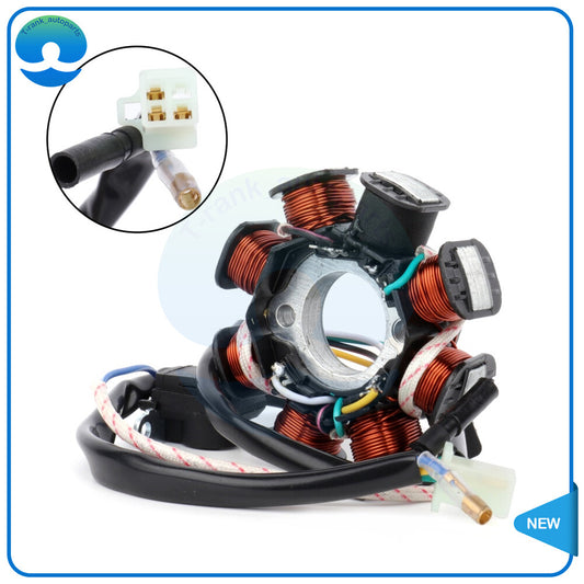4-Wires AC Stator Magnetor 8 Coils For GY6 125cc 150cc Scooter Moped Go Kart ATV