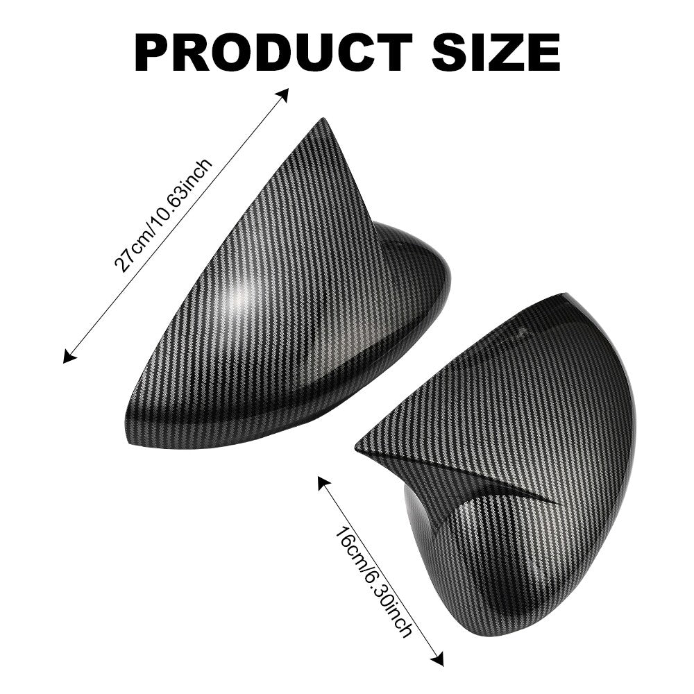 For 21-23 for Ford Mach-E Carbon Fiber OX Horn Car Side Mirror Cover Mirror Shell