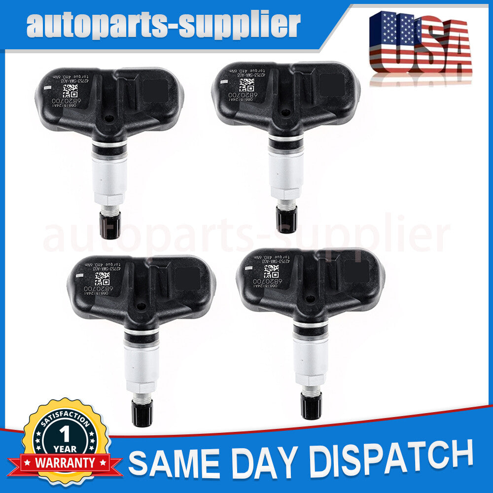 4-pack of TPMS tire pressure monitoring sensors (42753-SWA-A03) for Honda CR-V 2007-2011