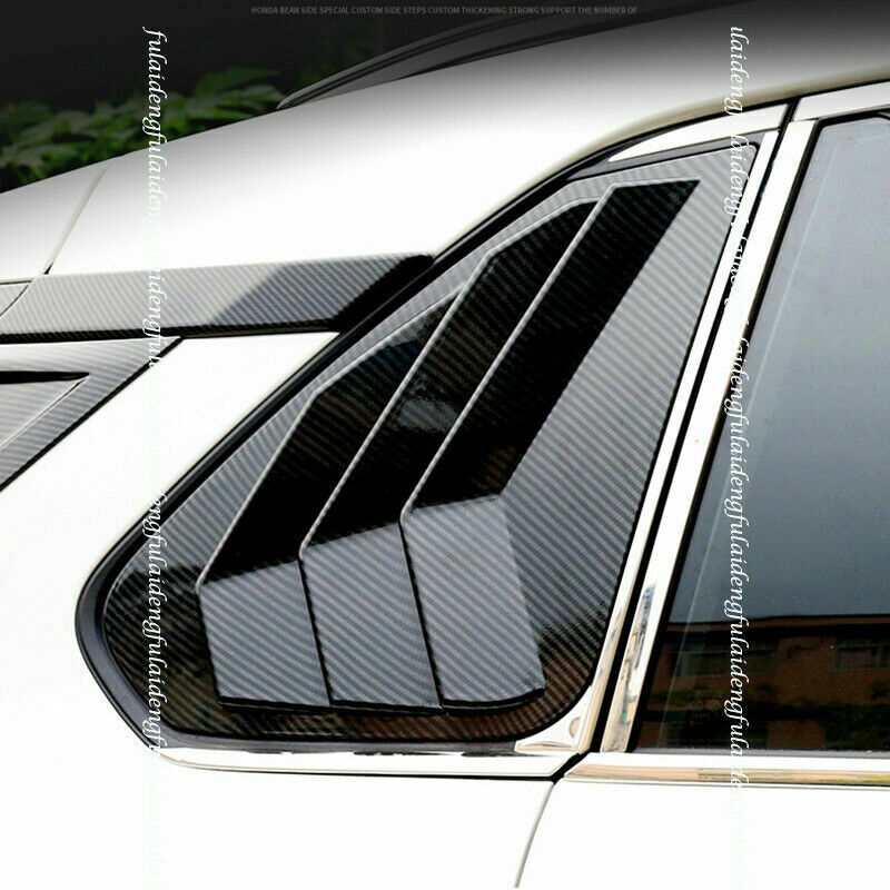 for Toyota RAV4 2019-2023 Carbon Fiber Look Side Vent Window Scoop Louver Trim2