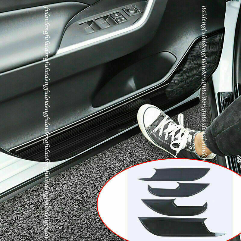 for Toyota RAV4 2019-2022 Black titanium Car Door Anti-Kick Pad Protective Trim