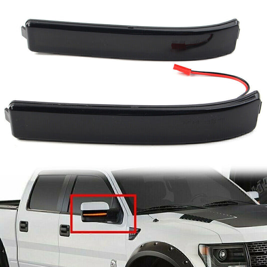 Pair LED Side Mirror Turn Signal Marker Light Lamp for Ford F150 2009-2014 2013