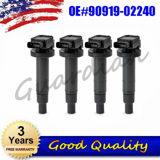 4x Ignition Coil 90919-02240 for Toyota Yaris Prius Yaris XA XB Echo 1.5L UF-316