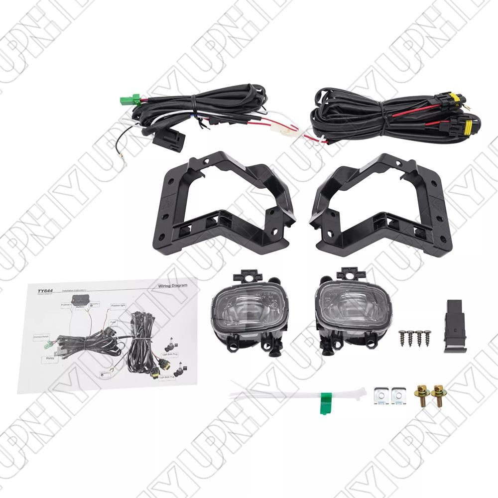 Fit For 2023 2024 for Nissan Pathfinder Fog Lights Front Lamps w/ Wiring Kit