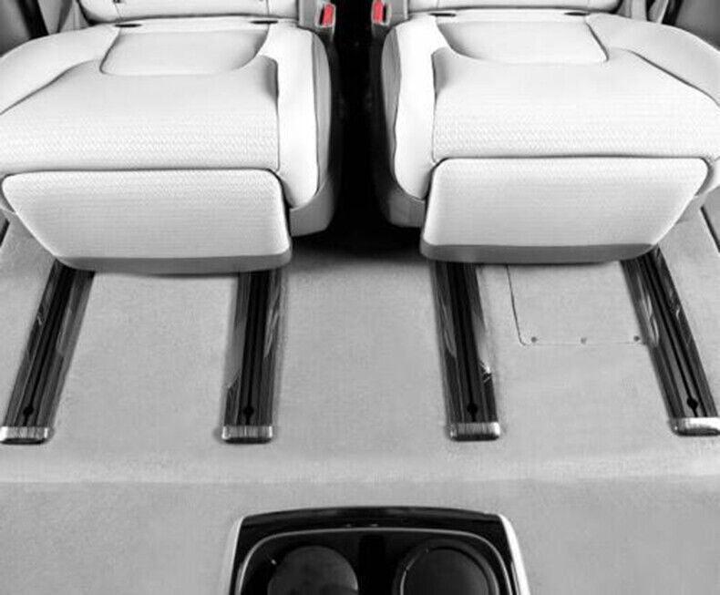 for Kia Carnival 2022-23 Black Steel for Seat Adjust Sliding Rail Guard Cover Set 8x