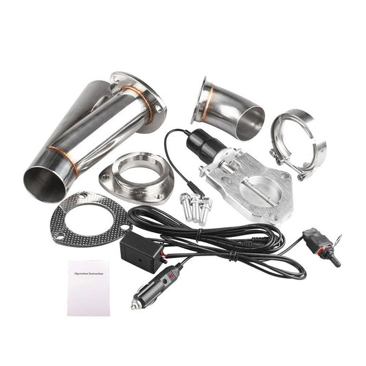 2-inch stainless steel exhaust valve butterfly dump valve kit with manual switch control