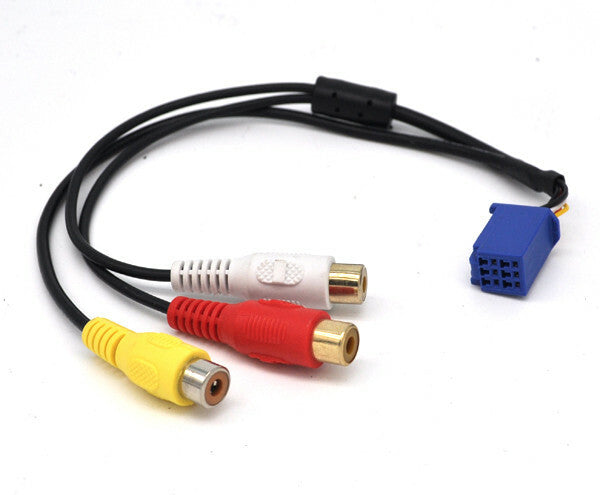 Av 6 pin AUX adapter cable to CD changer radio video RCA cable for Toyota for lexus