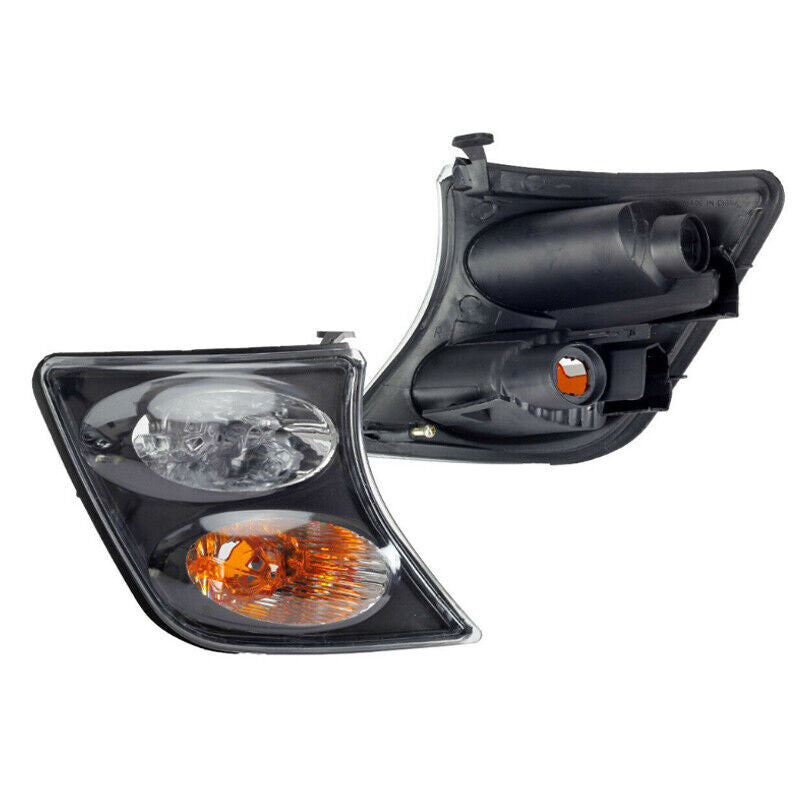Pair Corner Light turn signal Black for Nissan Patrol PATROL Y61 1998 1999-2003