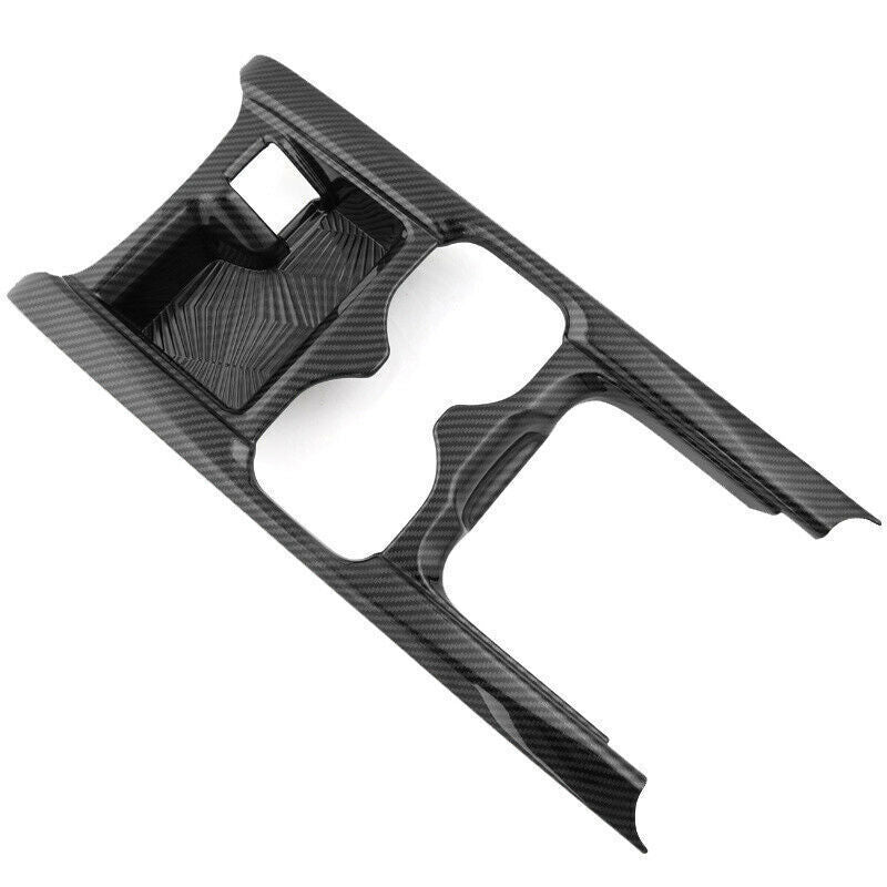 Console Gear Shift Water Cup Panel Trim 1X for Honda CRV 2017-2022 Carbon Fiber
