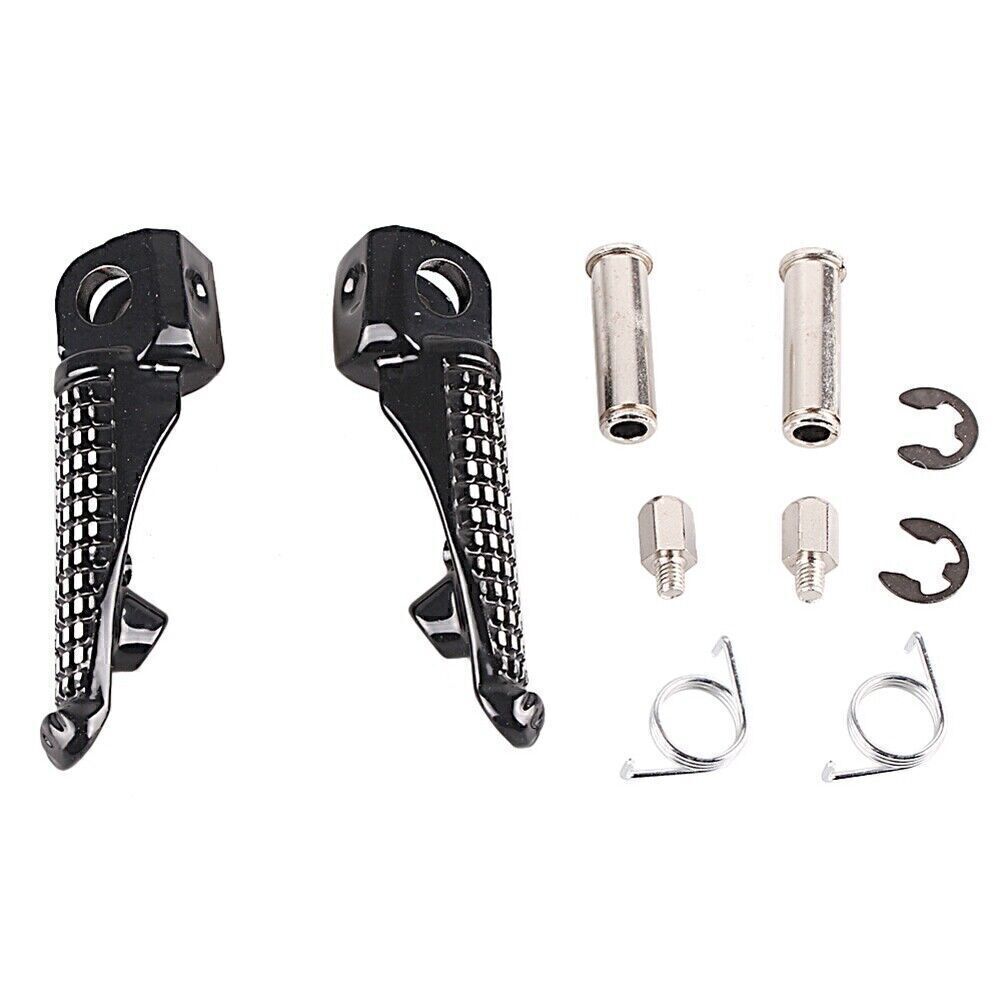 for Kawasaki Z1000 2007-2013 Z750 Black 2x Front Footrest Foot Peg Assembly