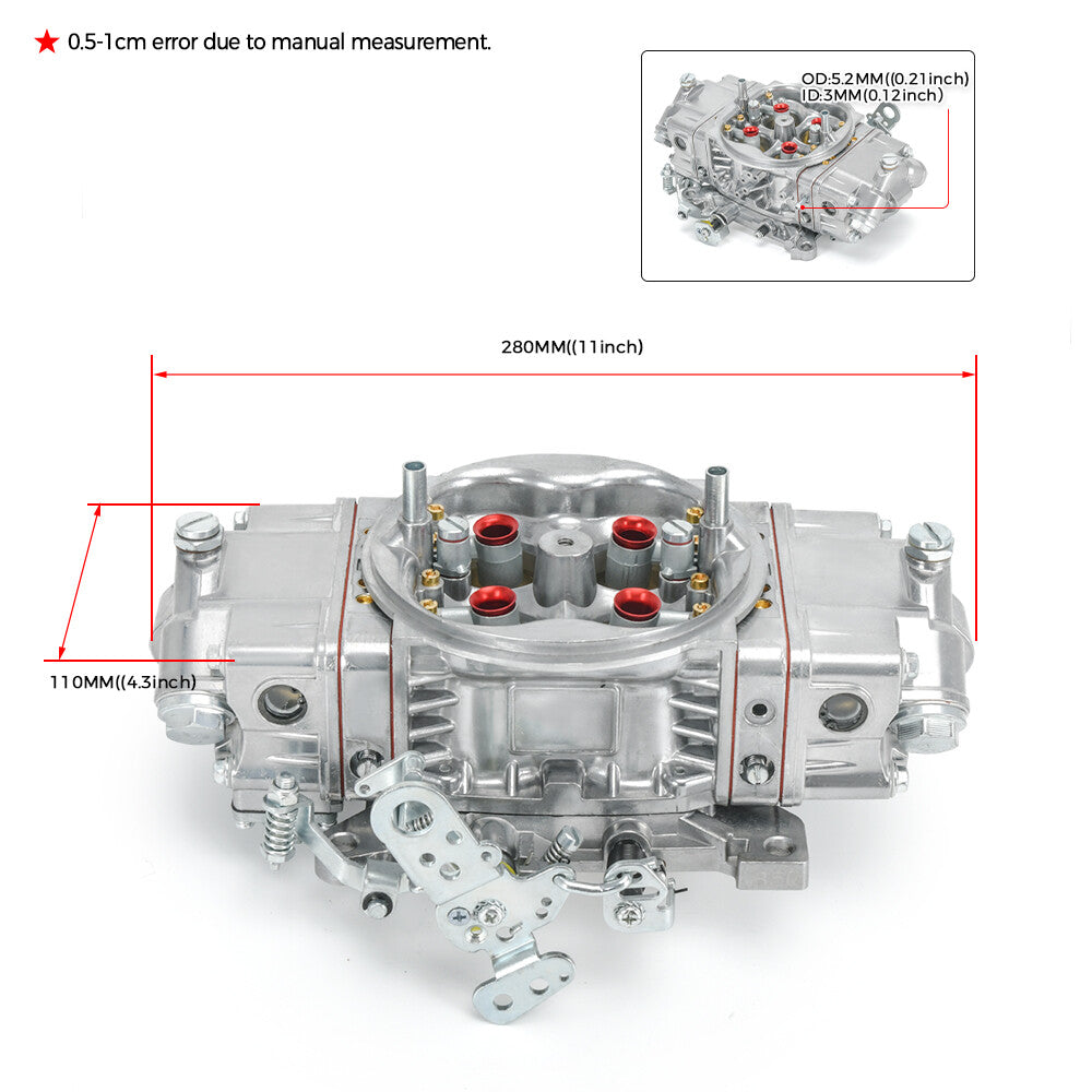 For Holley Quick Fuel 4 Barrell 850CFM Carburetor Double Pumper BR-67201 BR67201