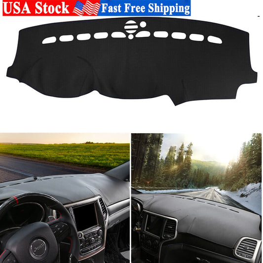 for Jeep Grand Cherokee 2011-2017 Leather Dashboard Cover Pad Sunshade Dash-Mat