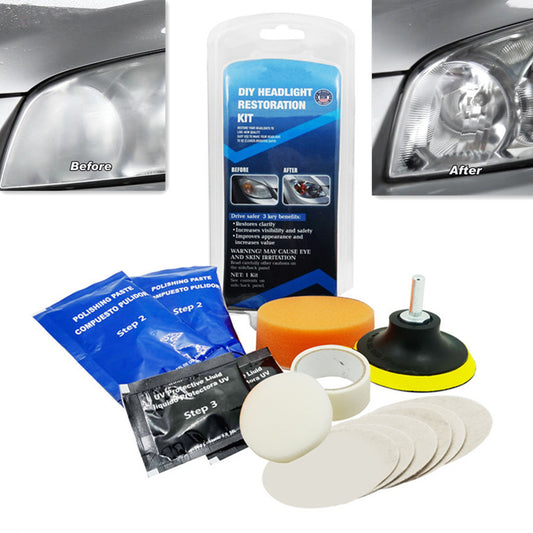 Car DIY Professional Headlight Restoration Tool Headlamp Restore Lens Polishing