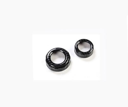 Carbon fiber style center control knob trim for Ford F-150 (2021-2022)