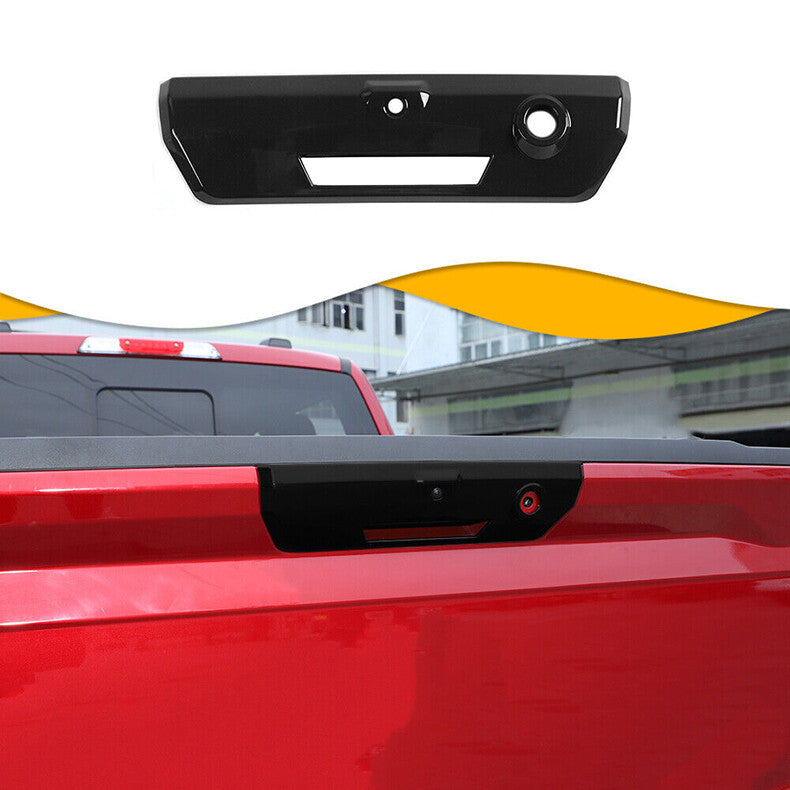 for Ford F150 2021-2023 Gloss Black Rear Door Tail Tailgate Handle Cover Trim 2x