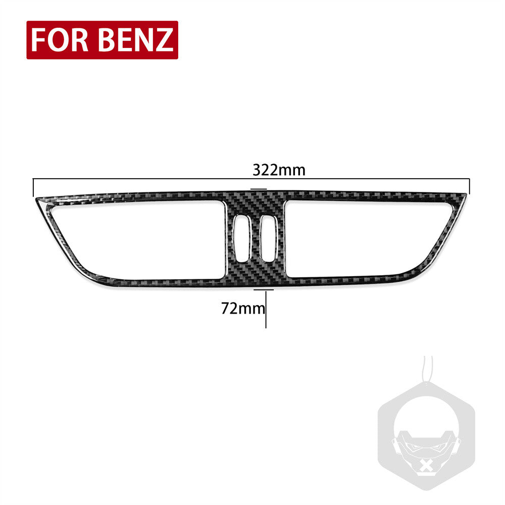 Carbon Fiber Center Air Vent Outlet Panel Trim for Benz CLS Class C219 2004-2009