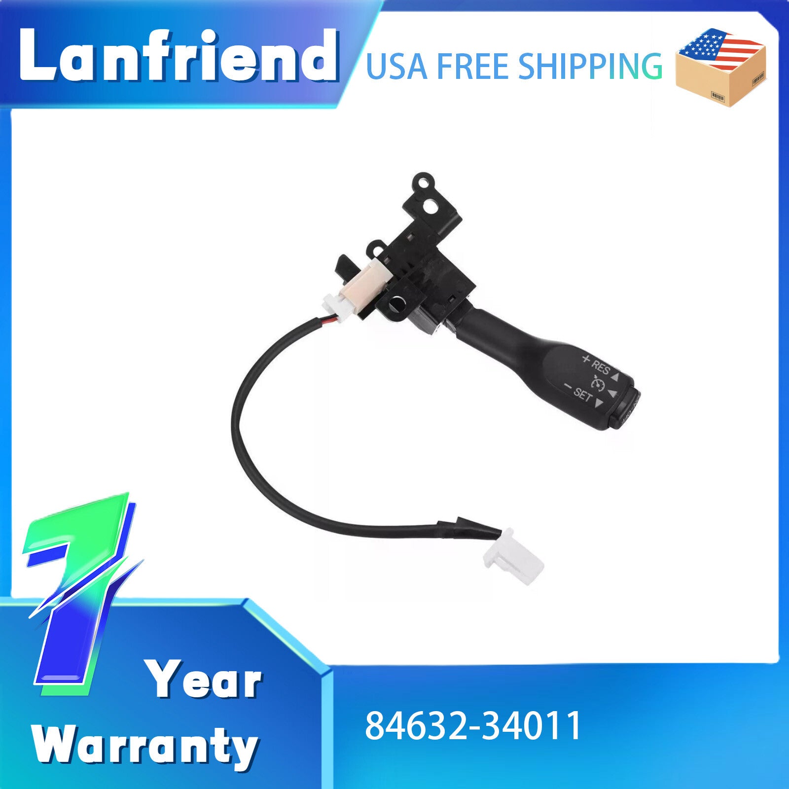 84632-34011 Cruise Control Switch Fit for Toyota for Corolla for Camry Yaris 2006-2018