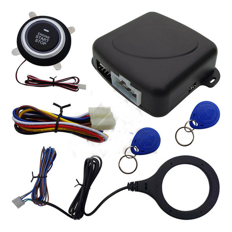 Car Engine Push Start Stop Lock Ignition Keyless Entry Starter Anti-theft System