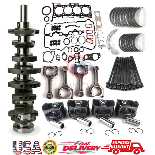 G4KJ Engine Rebuild Overhaul Kit-Con Rods/Crankshaft/Gasket For 2.4L for Hyundai for Kia