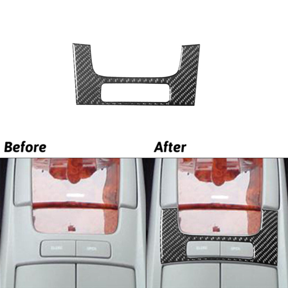 Carbon Fiber Floor Console Storage Button Panel Cover Trim for LEXUS RX330 RX350