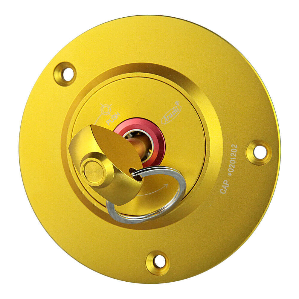 for Suzuki GSXR 1000 2003-11 GSXR 600 750 2004-11 Fuel Gas Tank Cap Cover Gold