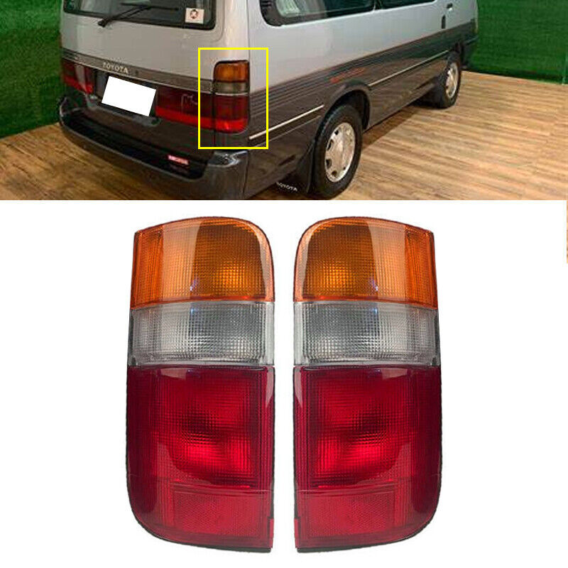 for Toyota Hiace Commuter Van LH112 LH125 1989-2004 Pair Rear Tail Lights