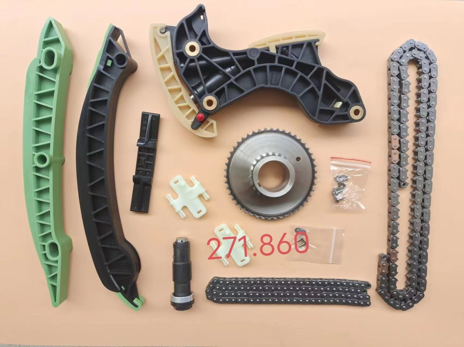 Regulator actuator timing chain kit for Mercedes C250 C180 SLK250 1.8L turbo M271