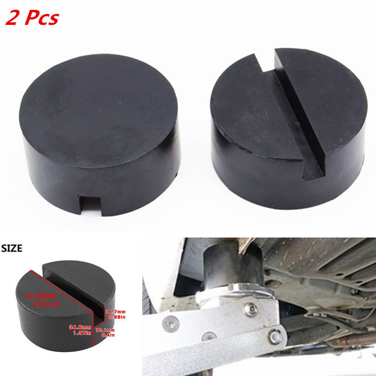2Pcs Car Floor Jack Disk 7535mm Rubber Pad Adapter for Pinch Weld Side JACKPAD