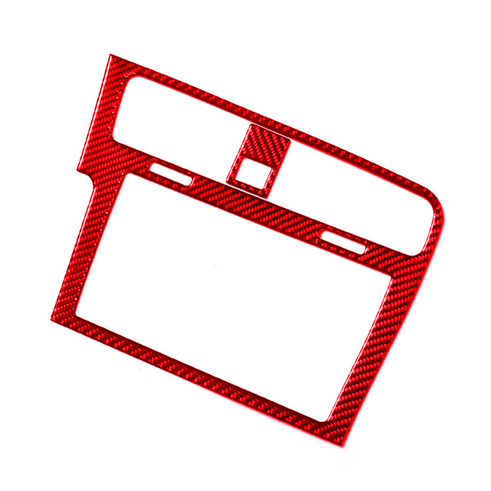 for VW for Golf 7 GTI MK7 2014-2019 Red Carbon Fiber GPS Navigation Panel Trim Cover