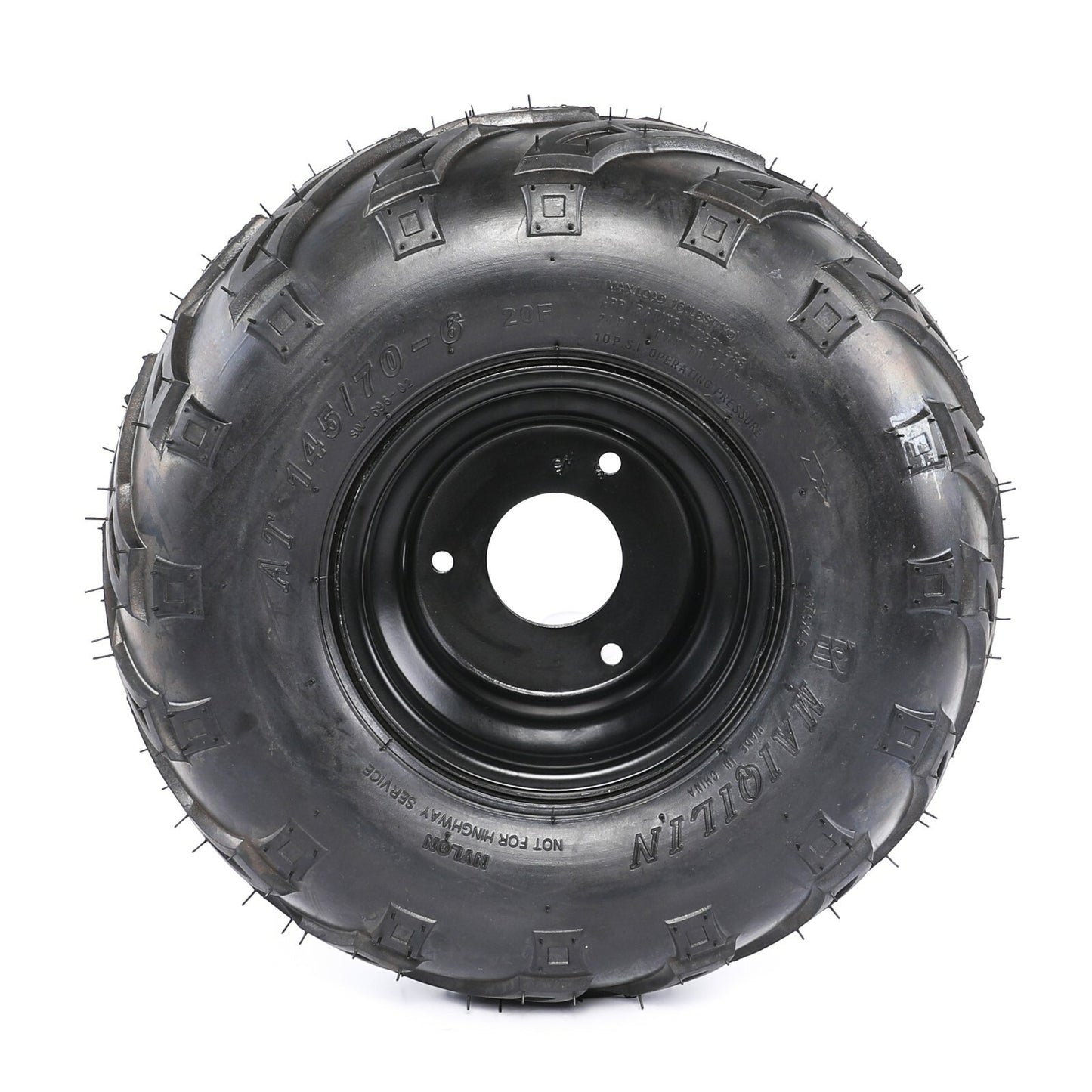 2-Piece 6-inch Wheel 145/70-6 Tire and Rim Kit for Go-Karts, All-Terrain Vehicles, for Mini Bikes - Taodao