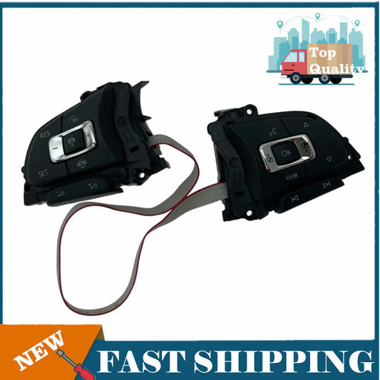 Car steering wheel buttons with multiple ACC (Adaptive Cruise Control) controls, suitable for Volkswagen E- for Golf for Jetta 5G0959442AB, 2014 ~ 2021.