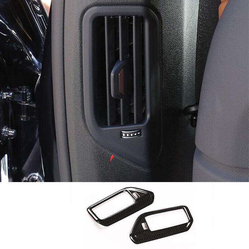 Dry Carbon Fiber B Pillar Air Outlet Vent Cover Trim for BMW X7 G07 2019-2022