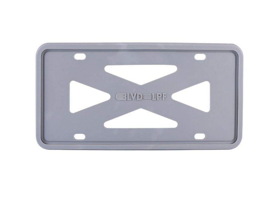 1 piece of car license plate frame cover cap, trunk gray silicone, suitable for Chevrolet