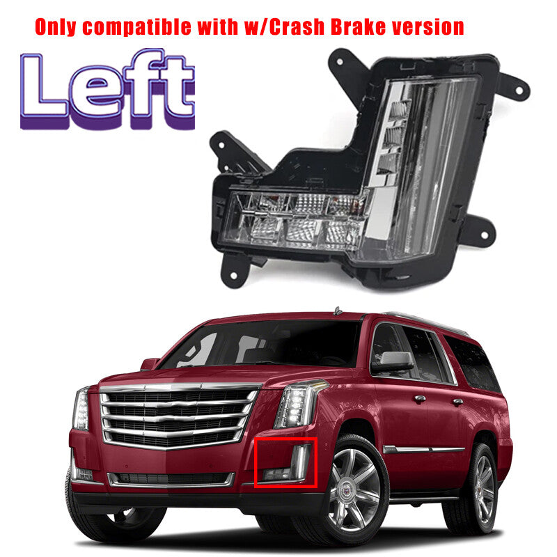 Left LED DRL FogLight Daytime Running Light for Cadillac for Escalade ESV 2015-2020