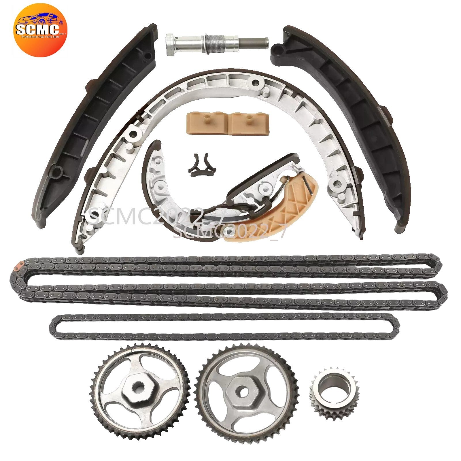 13Pcs Engine Timing Chain Tensioner Guides Kit for Porsche for Panamera 3.6L 4620 CW