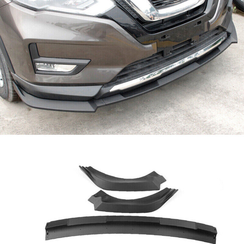 for Nissan X-TRAIL Rogue 2017-2020 Matte Black Front Bumper Lip Spoiler Splitter