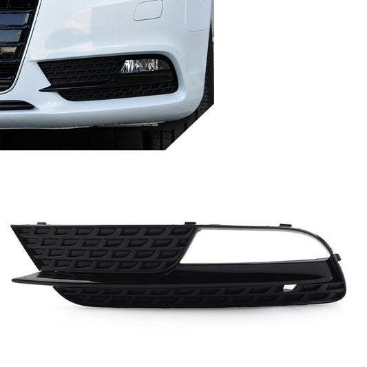 Car Front Bumper Fog Light Grill Grille Cover for Audi A5 2012-2016 Black Left