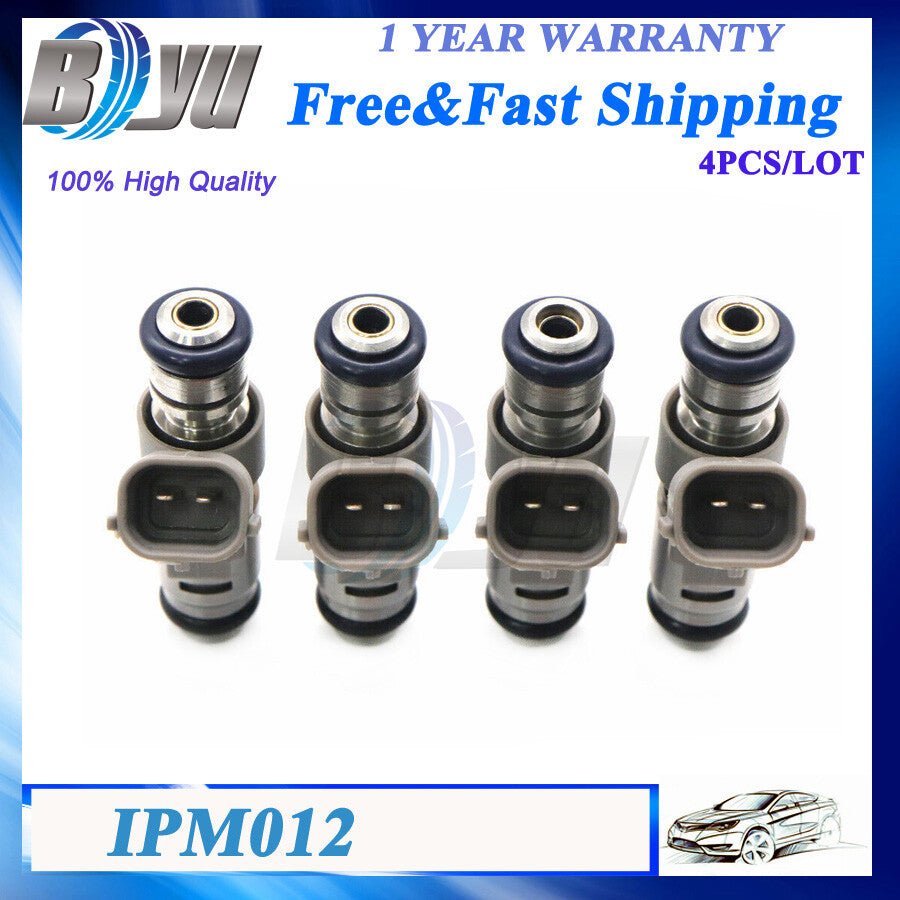 IPM018 IPM012 4PCS Fuel Injector for Citroen for Peugeot 206 207 307 1007 C2 C3