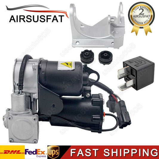 for Land Rover Discovery 3 LR4 Hitachi Air Suspension Compressor w/Bracket Relay