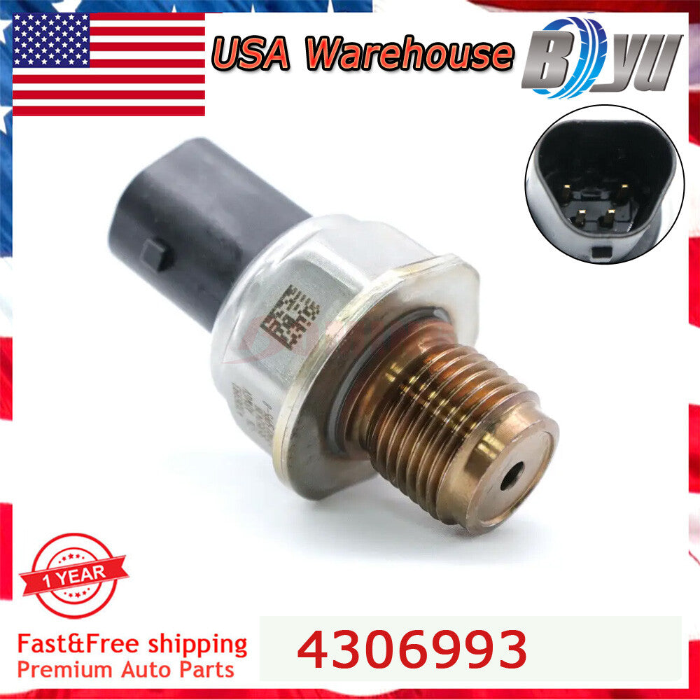 New 4306993 FUEL RAIL PRESSURE SENSOR for DODGE 6.7L 2013 - 2018