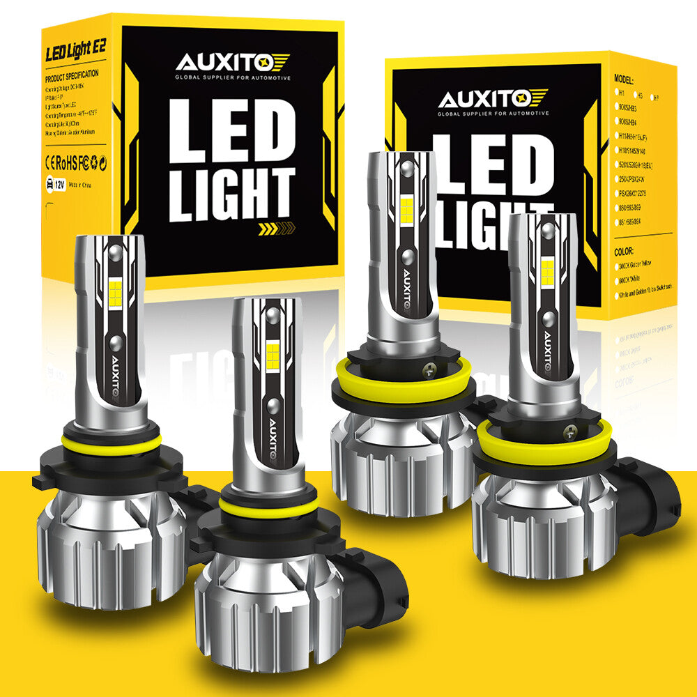 AUXITO 9005 H11 Unified LED Gum Water 6500K Kaohsiung All-American White