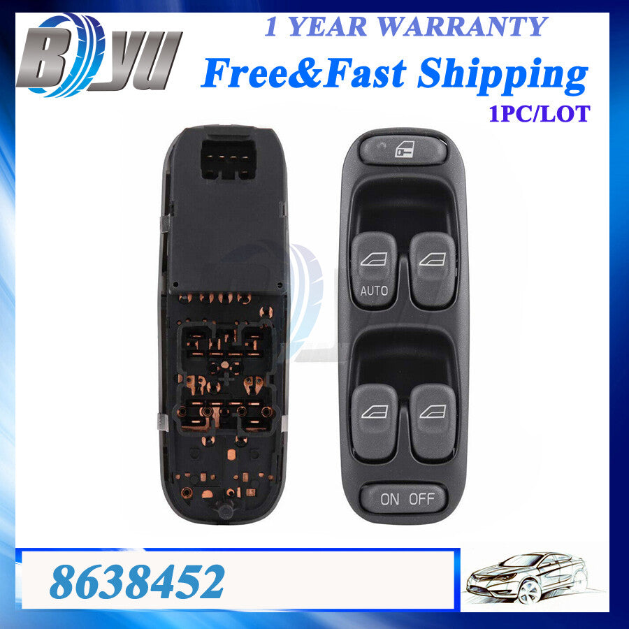 New Front Left Power Window Master Switch 8638452 for Volvo V70 S70 C70