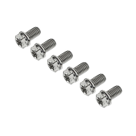 6pcs Bolts Torx Head Flange Screws M10x20mm For Motorcycle Bike