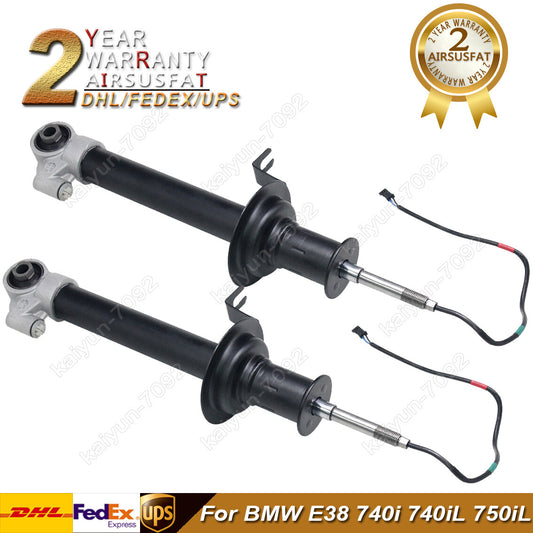 2pcs Rear R+L Air Suspension Shock for BMW E38 740iL 37121091571 37121091572 New
